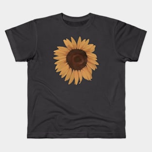 Low Poly Sunflower Kids T-Shirt